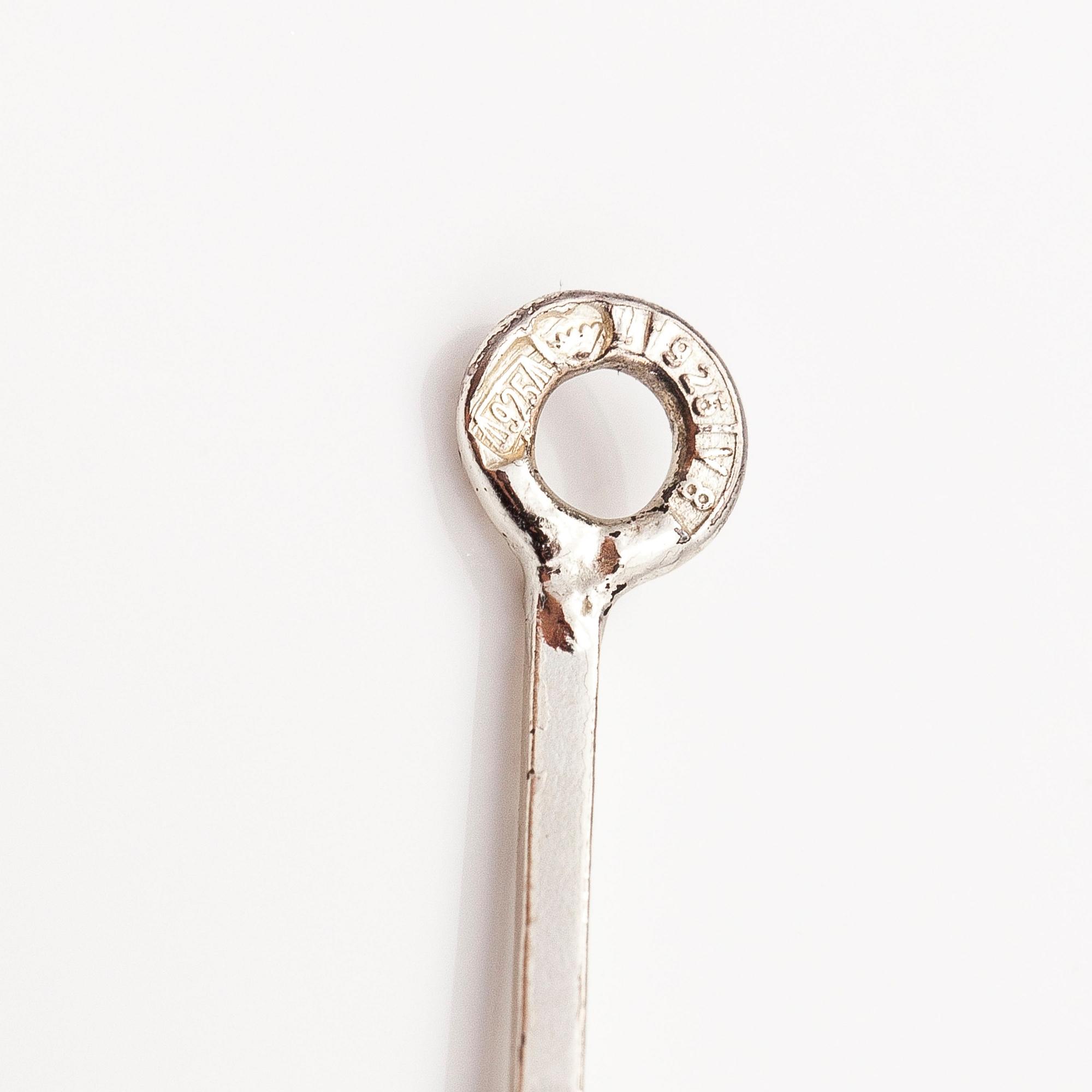 BJÖRN WECKSTRÖM, A sterling silver necklace "Nectaris" with acrylic and a bracelet. Lapponia 1978 and 1998.