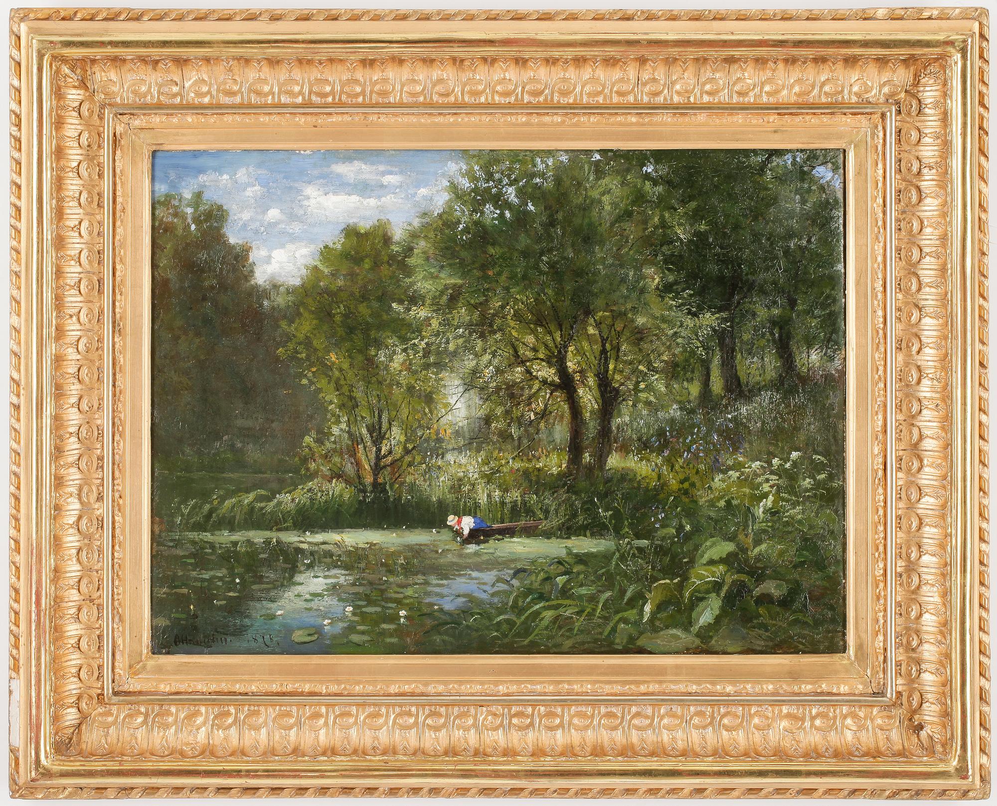 OLOF HERMELIN, olja på duk, signerad och daterad 1878.