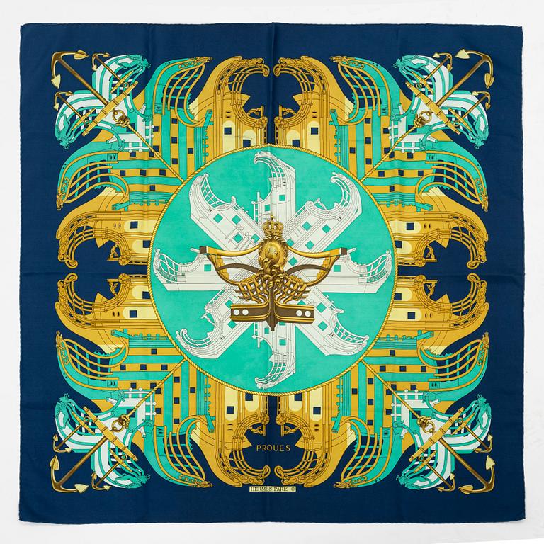 Hermès, scarf, "Proues".