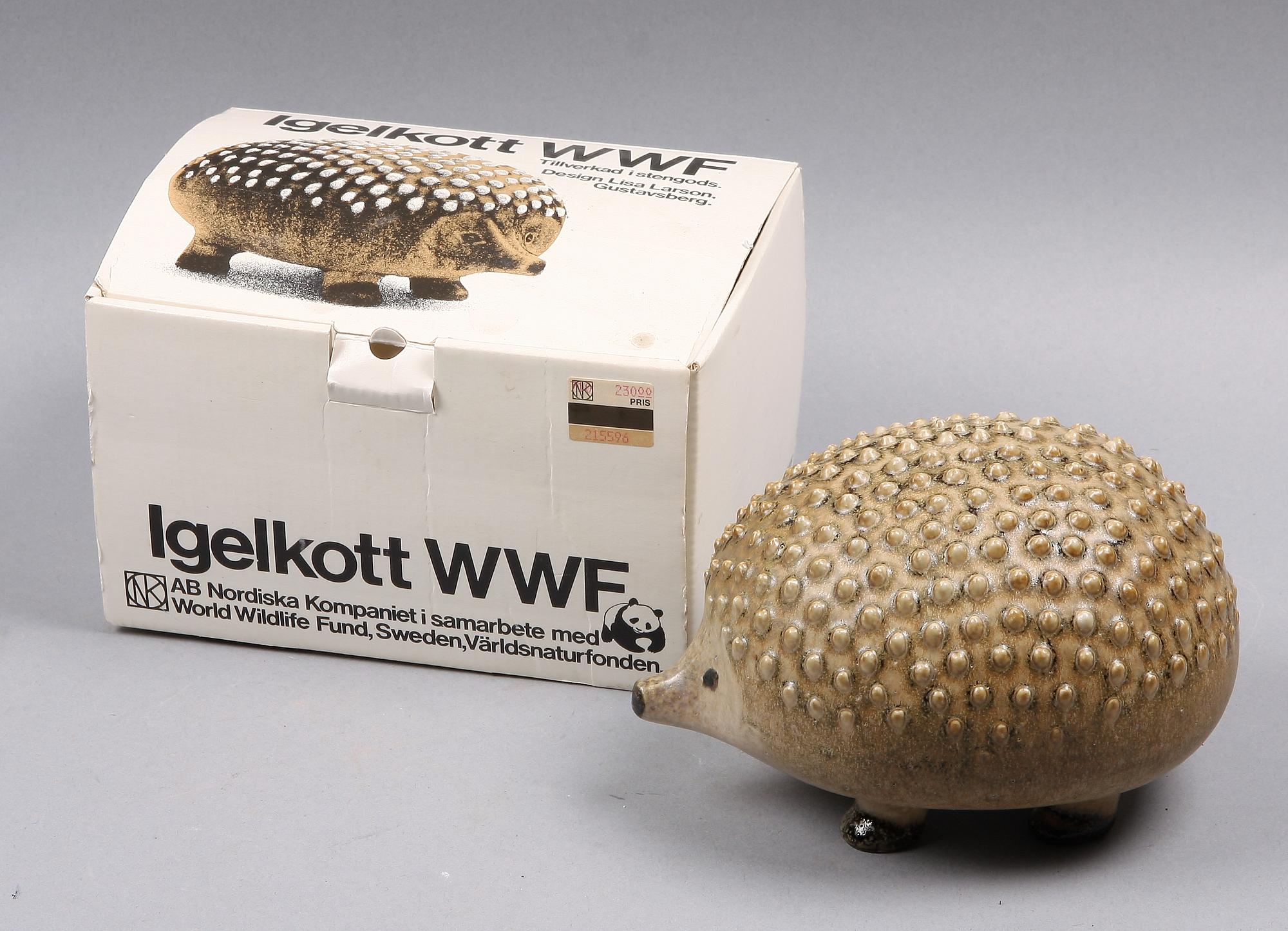 FIGURIN, stengods, Lisa Larson för Nordiska Kompaniet i samarbete med WWF, 1975-81.