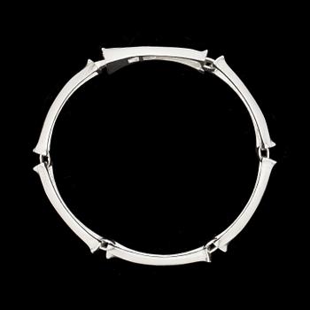 ARMLÄNK, sterlingsilver, Björn Weckström, Lapponia, Finland, 1990. Vikt 25g.