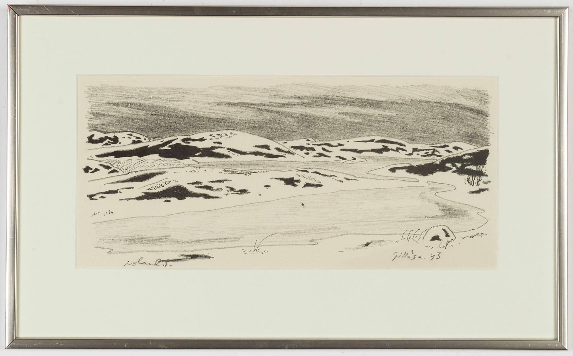 Roland Svensson, 3 litografier, signerade, en daterad -43 och 2 numrerade 16/30 samt 49/360.