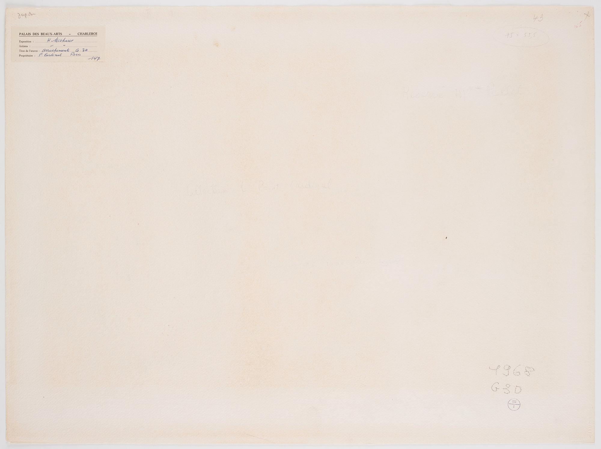 Henri Michaux, "Arrachements".