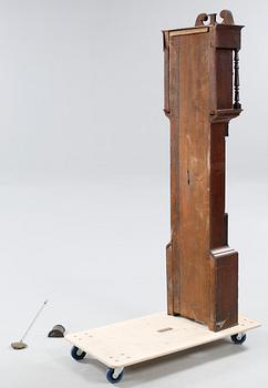 A english grandfather clock, 19th century.