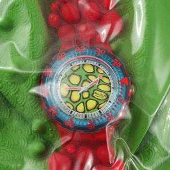 ARMBANDSUR, 2 st, Swatch, "C-monsta", 1995 samt "Musicall", 1996.