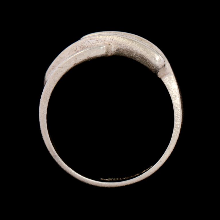 RING, sterlingsilver, Björn Weckström, Lapponia, Finland. 1996. Vikt 8 g.