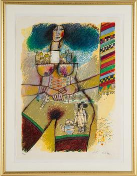 Theo Tobiasse, lithograph in colours, signed 78/150.