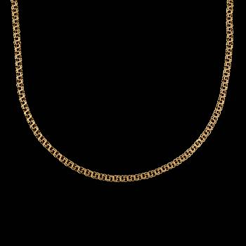 HALSKEDJA, 18k guld. Vikt ca22g.