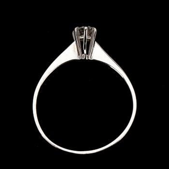 RING, vitguld 18K, briljantslipad diamant ca 0,15 ct, A. Tillander 1991.