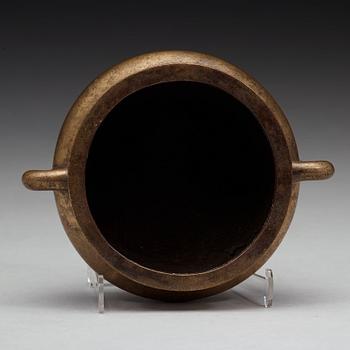 RÖKELSEKAR, brons.  Qingdynastin (1664-1912).