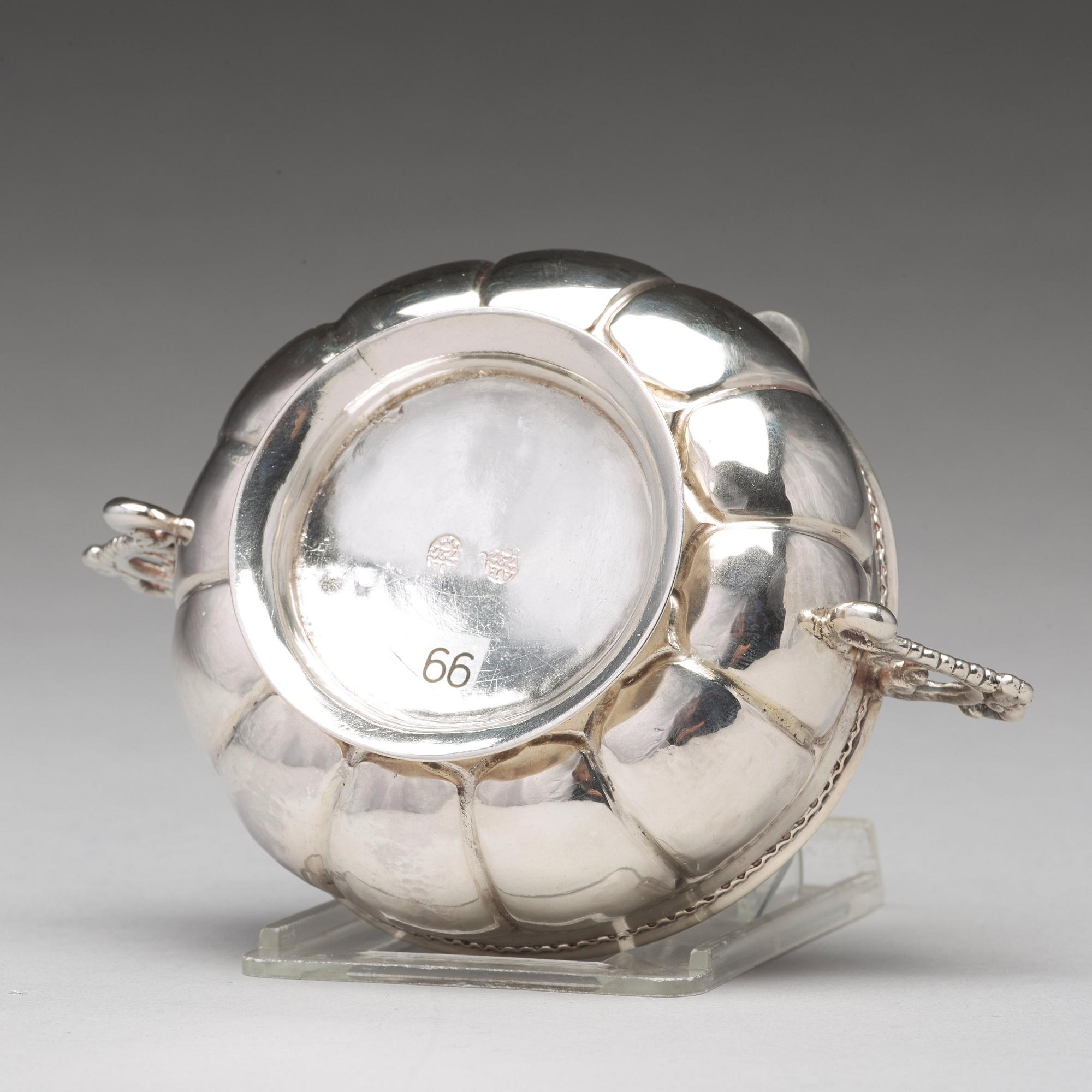 A Swedish 18th century silver brandy-bowl, mark of Anders Hafrin 1727 (Gothenberg).