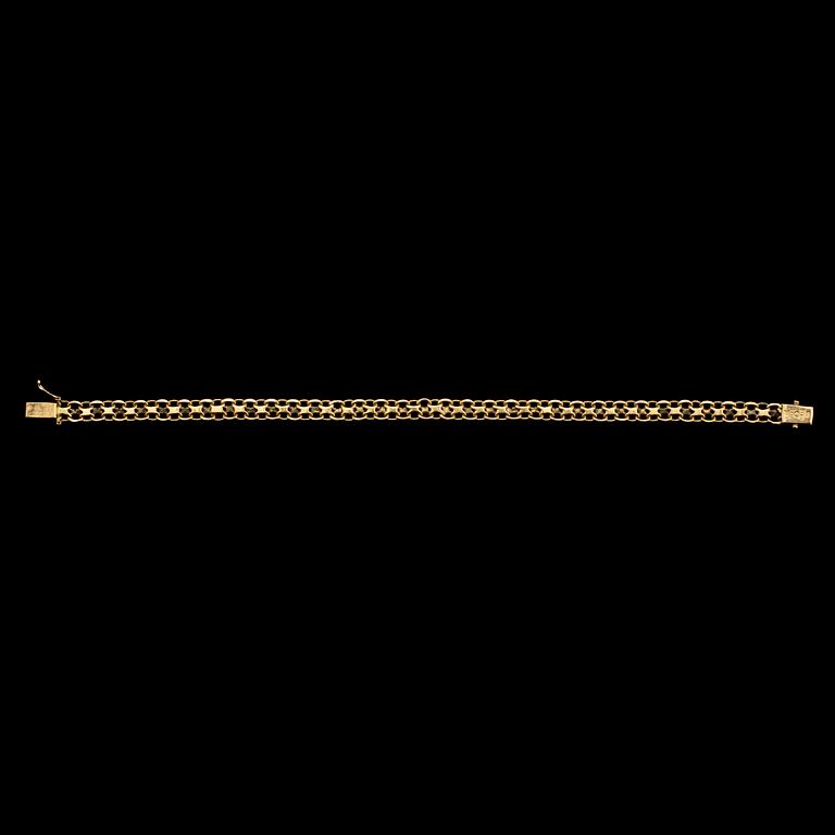 ARMLÄNK, 18k guld, Stockholm, 1960. Vikt 11 g.