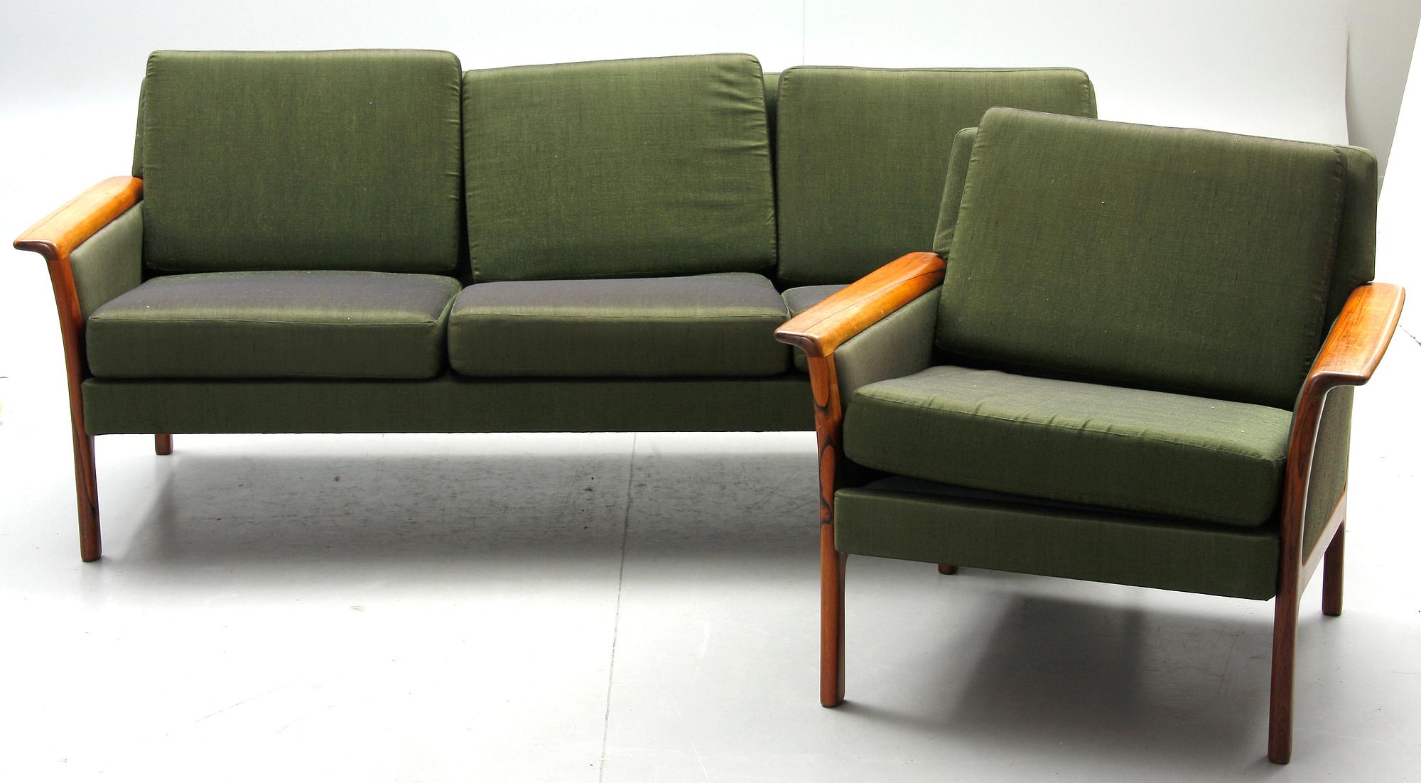 SOFFA samt FÅTÖLJ, Bröderna Andersson, Ekenässjön, 1960-tal.