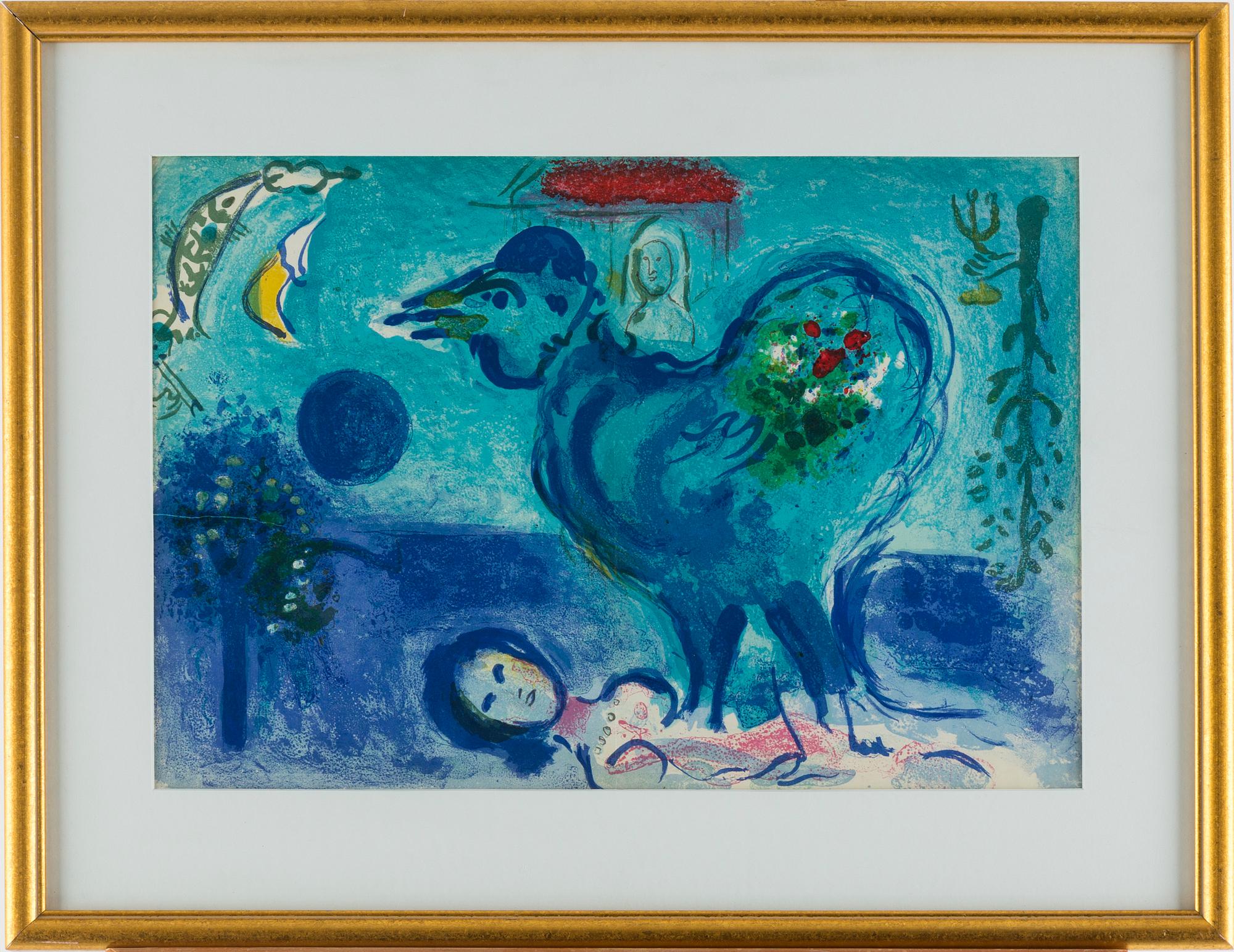 MARC CHAGALL, lithograph in colours.