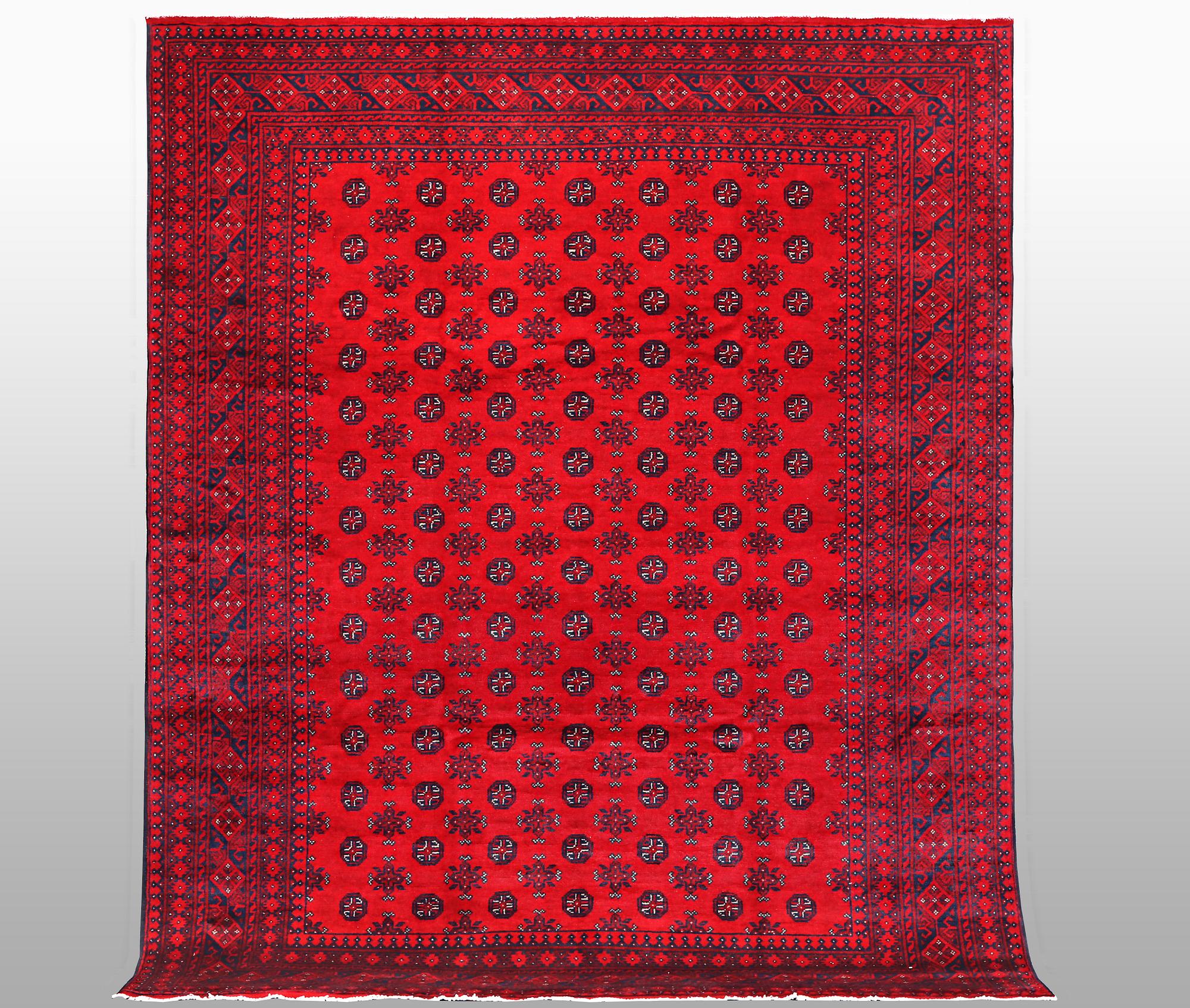 Matto, Afghan, ca 341 x 261 cm.