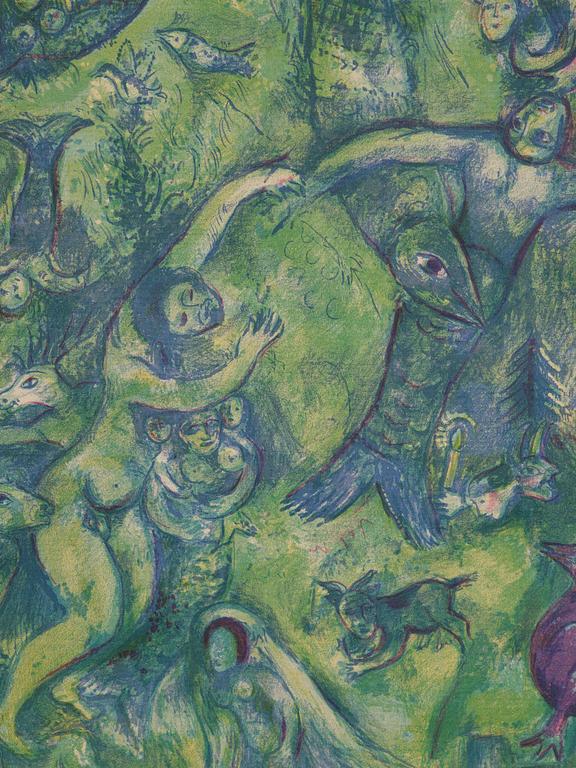Marc Chagall, "Abdullah discovered before him.." from "Four Tales from the Arabian Nights".
