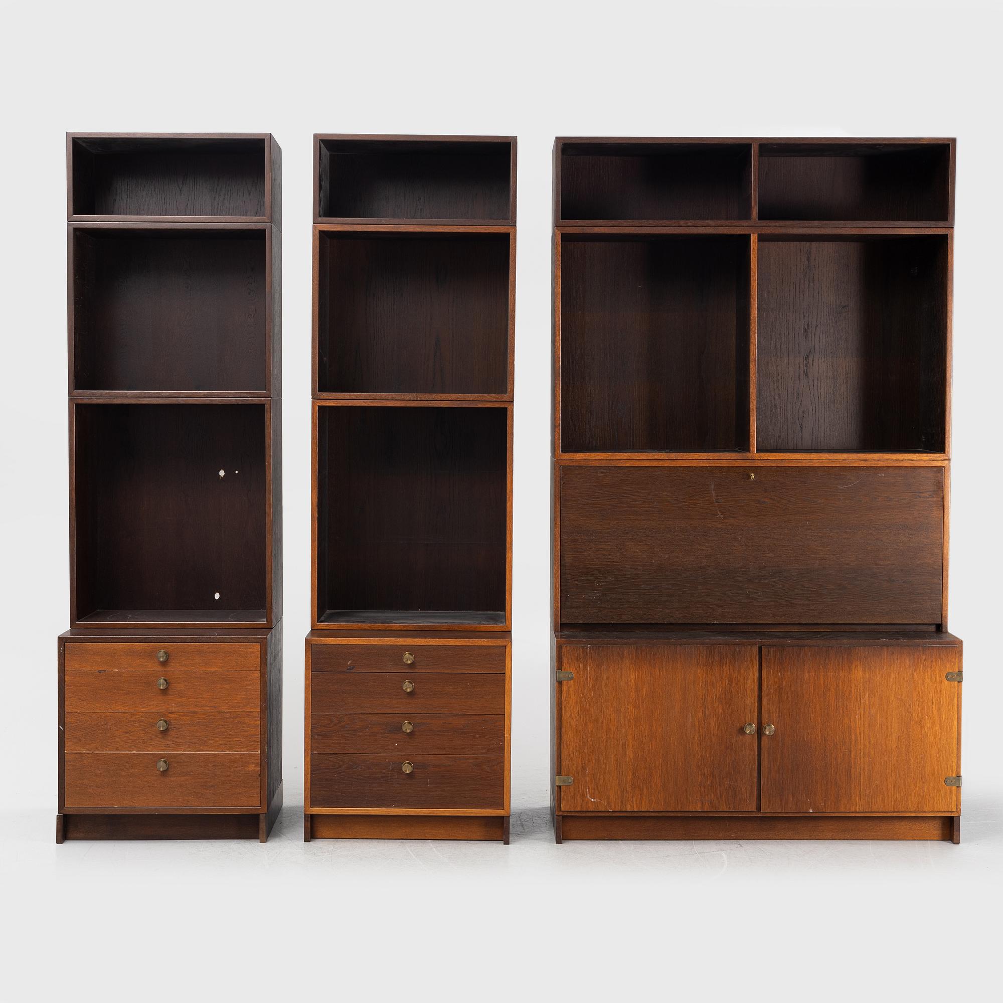 Børge Mogensen, shelving system with cabinets and drawers, "Öresund". Karl Andersson & Söner, second half of the 20th century.