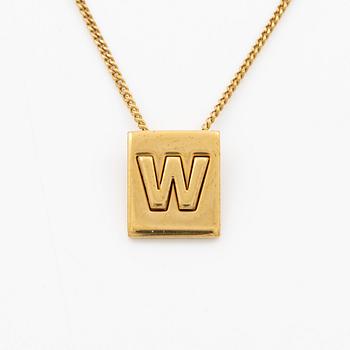 Céline, necklace/collier, "W".