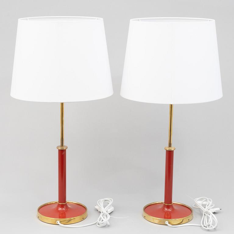 Josef Frank, a pair of model G 2466 table lamps, Firma Svenskt Tenn.
