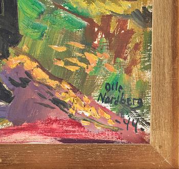 OLLE NORDBERG, olja på pannå, sign o dat -44.
