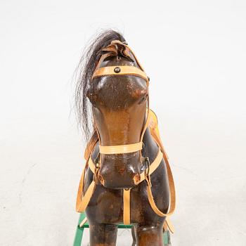 An early 1900s rocking horse.