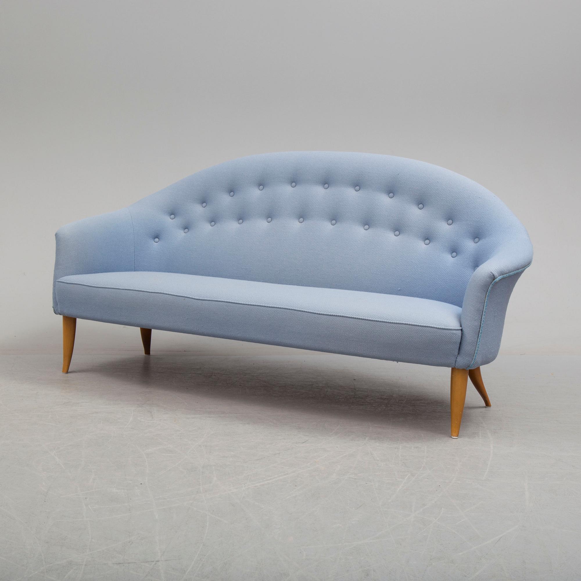 KERSTIN HÖRLIN-HOLMQVIST, soffa, "Paradiset", Nordiska Kompaniet, formgiven 1958.