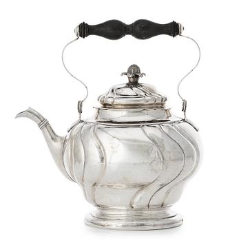 167. A Swedish Rococo silver tea-pot, mark of Johan Petterson, Söderhamn 1759.