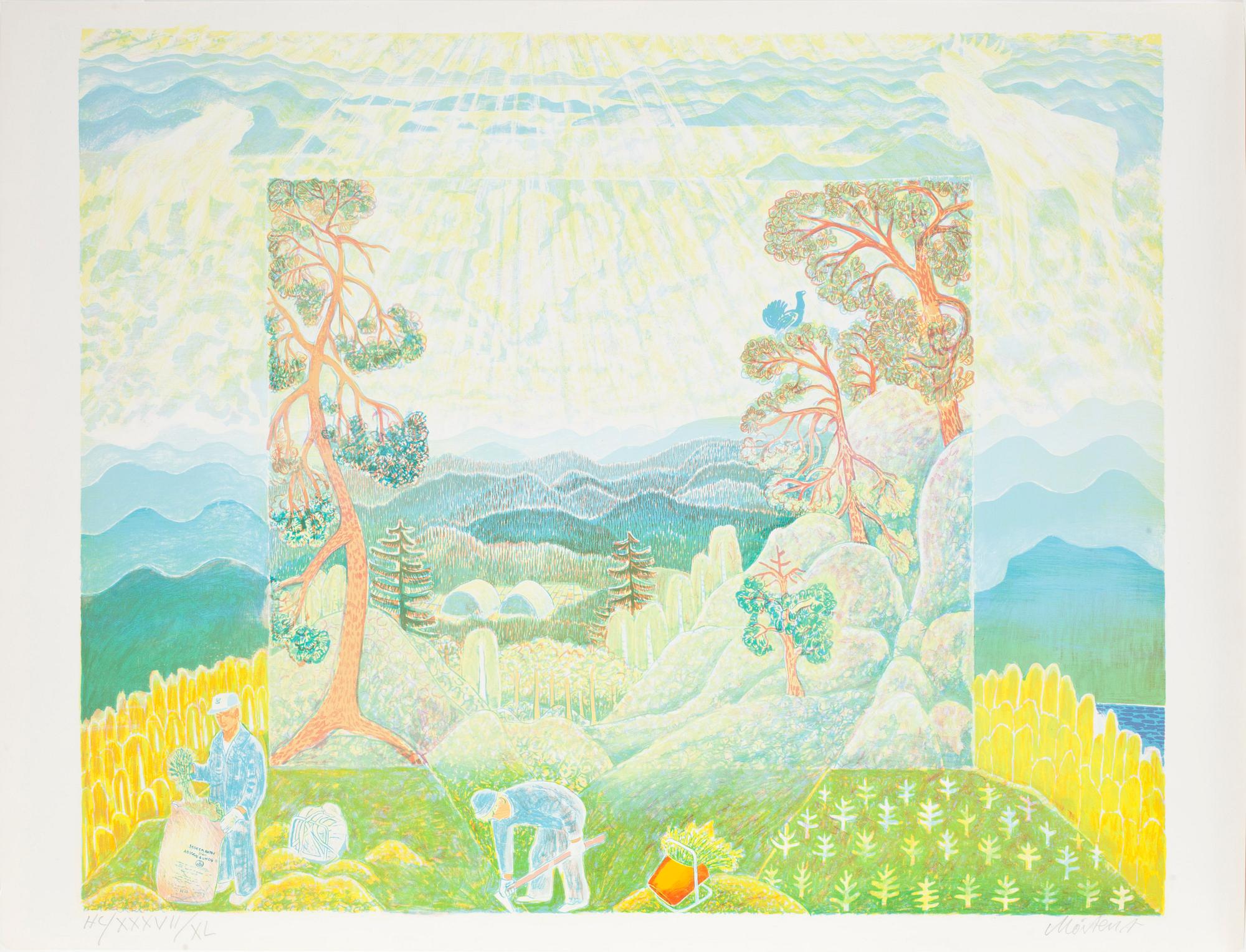 MÅRTEN ANDERSSON, 4 st, "Iggesundsmappen", grafiska blad, signerade och numrerade HC/XXXVII/XL.