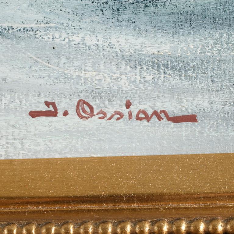 JOHAN OSSIAN-ANDERSSON, olja på duk, signerad.
