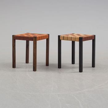 A pair of stools designed by Axel Larson from Svenska Möbelfabriken, 1930s.