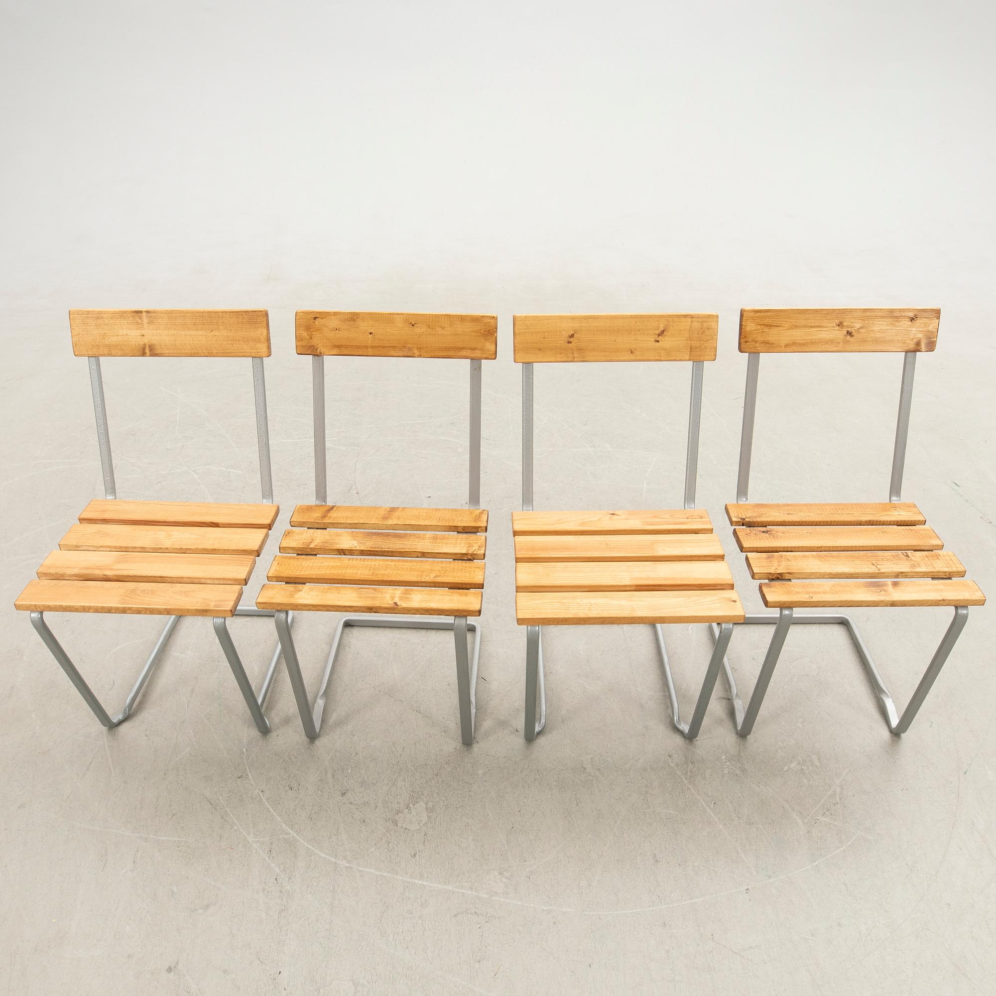 Garden chairs, 2+2 pcs, Grythyttan, second half of the 20th century.