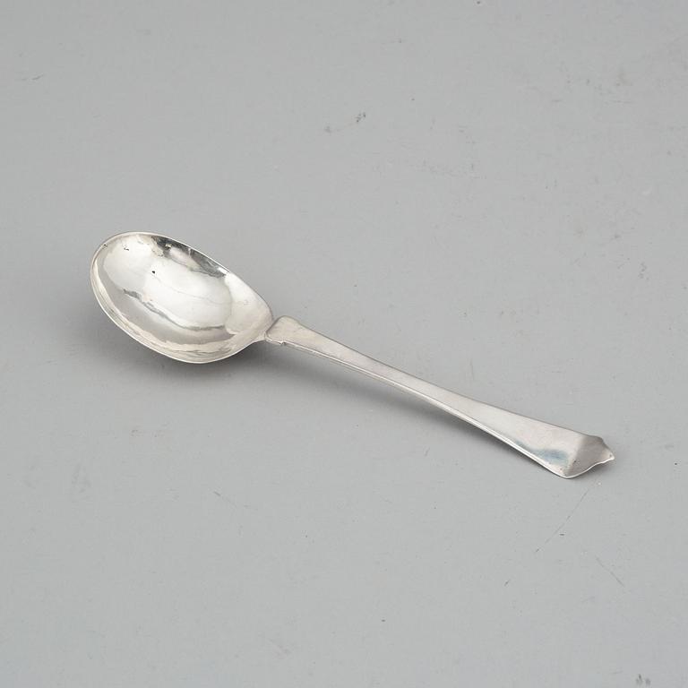 A Norwegian silver spoon, probably Emmich Römer, Bragernes, circa 1750.