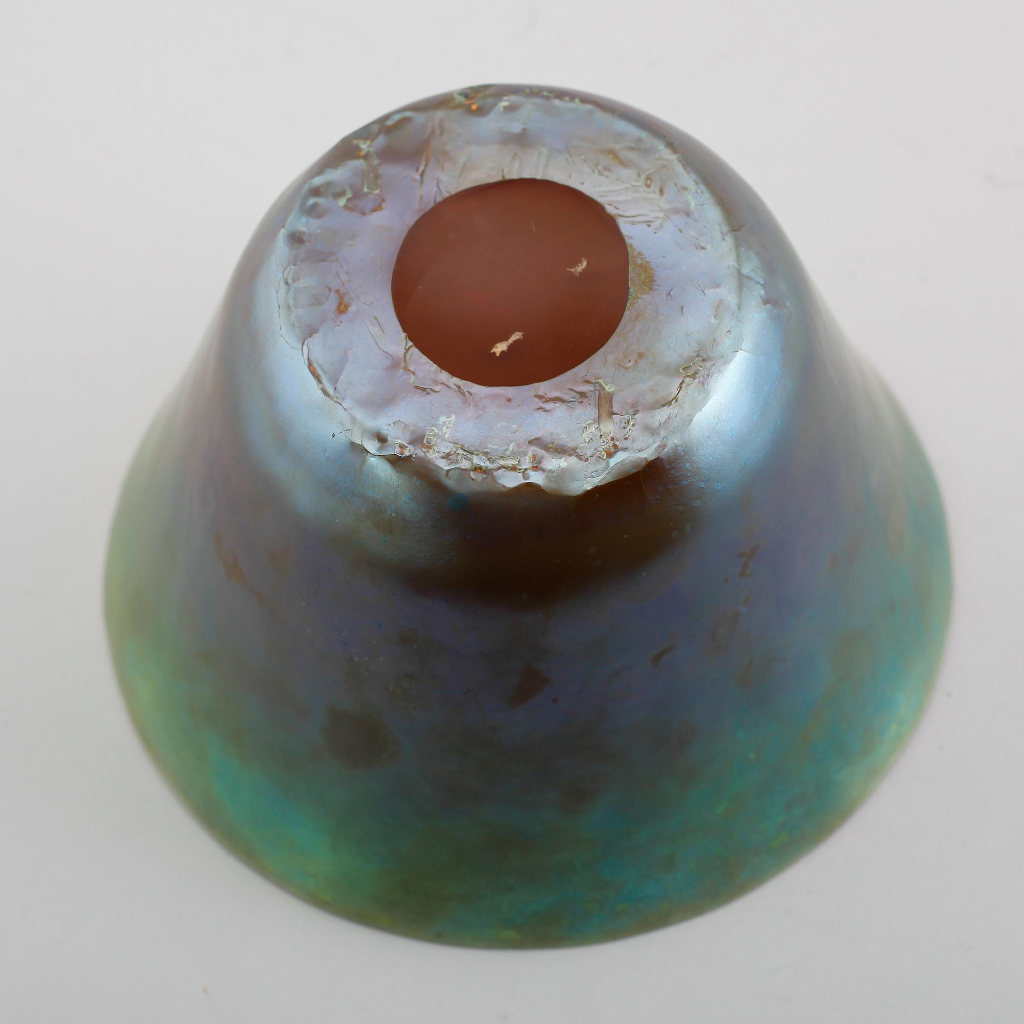 SKÅL, glas, möjligen Loetz.