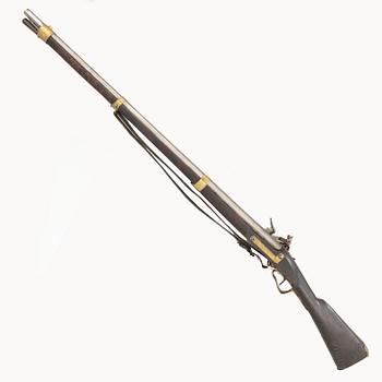 A Swedish flintlock gun 1799 pattern.