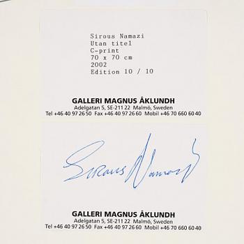 Sirous Namazi, Untitled, 2002.