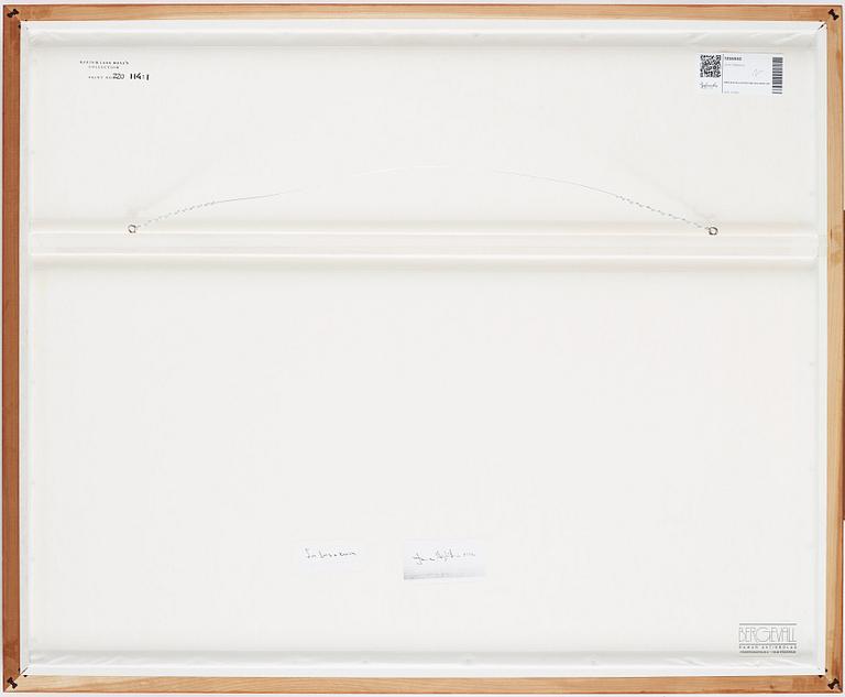 Jene Highstein, photograph signed and dated 1996 a tergo.