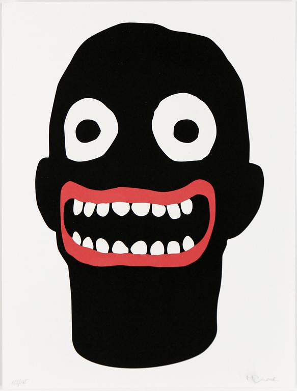 MAKODE LINDE, "Scull", färglitografi numrerad 103/165.