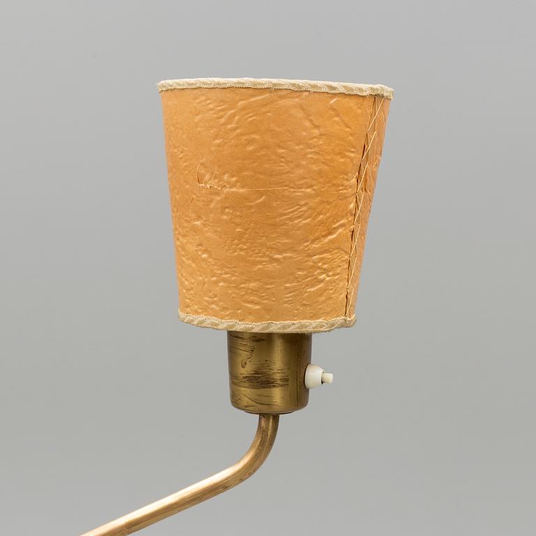 A second half of the 20th century brass floor light, Nordiska Kompaniet.