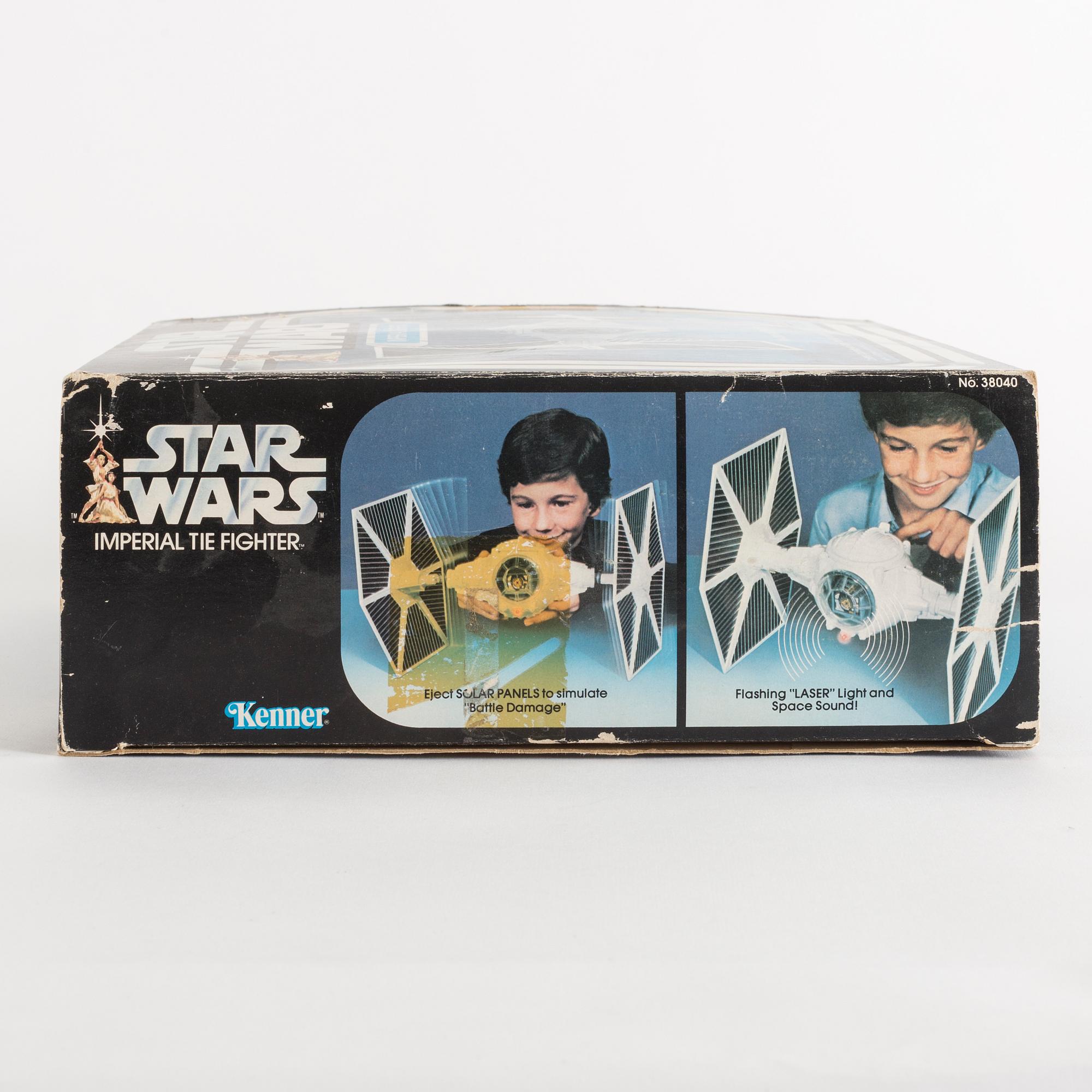 STAR WARS, Imperial Tie fighter i kartong, Kenner, 1978.