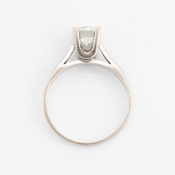 Brilliant cut diamond solitaire ring, 1,00 ct.