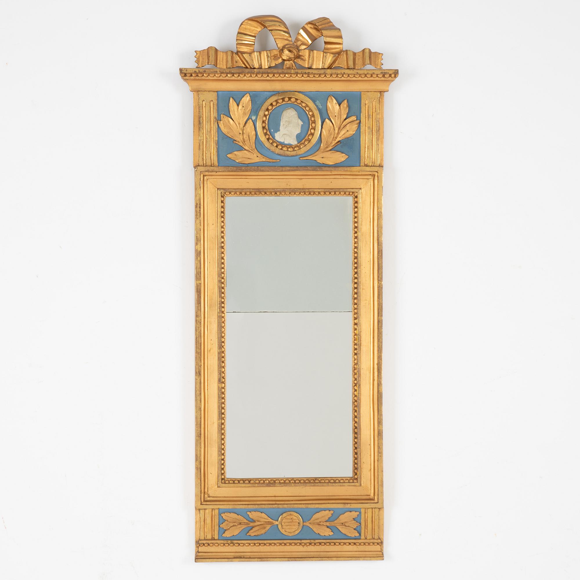 A Gustavian mirror, Georg Lindberg, Stockholm, 1799.