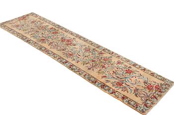 A Royal Keshan runner, c. 459 x 91 cm.