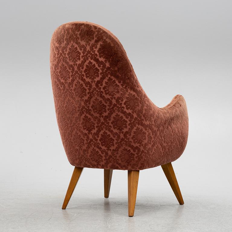 Sofa and armchair, Swedish Modern, Eks Malmö, mid-20th century.