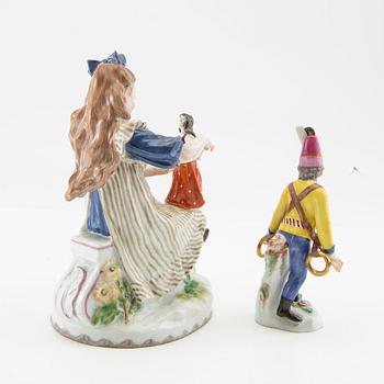 Figurines 2 pcs. Meissen early 1900s porcelain.