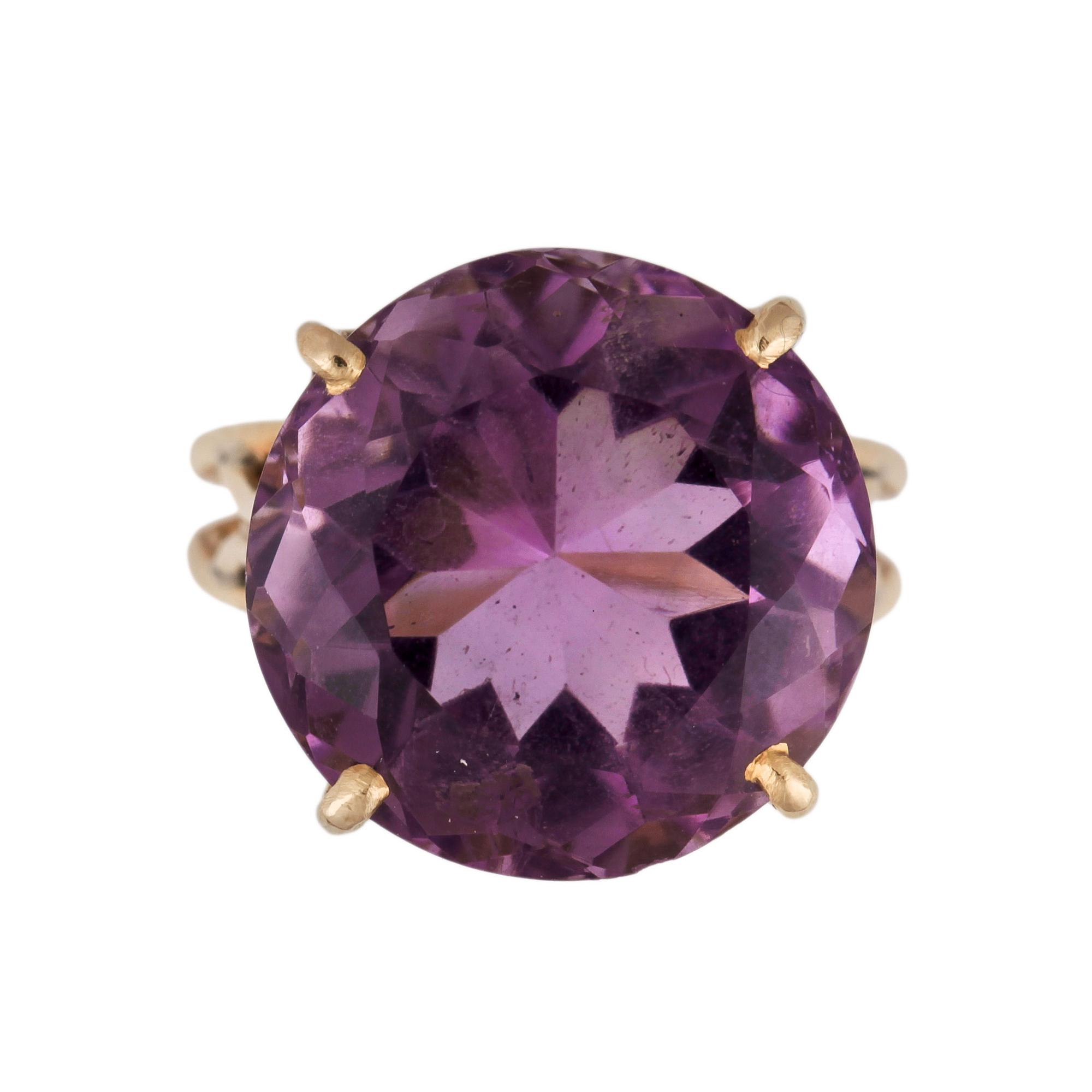 RING, 9k guld, ametist.