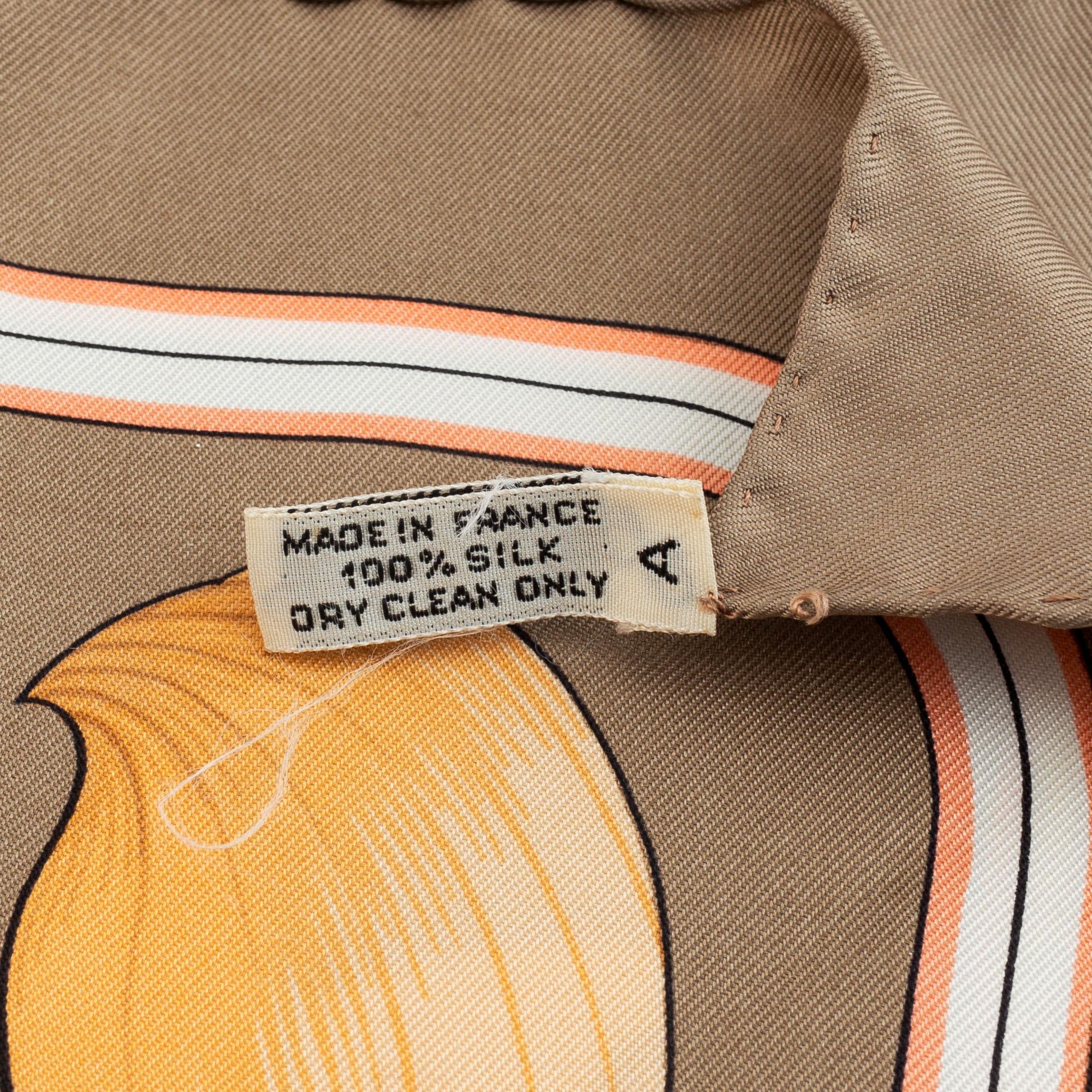 Hermès, Scarf, "Fleurs De Lotus".