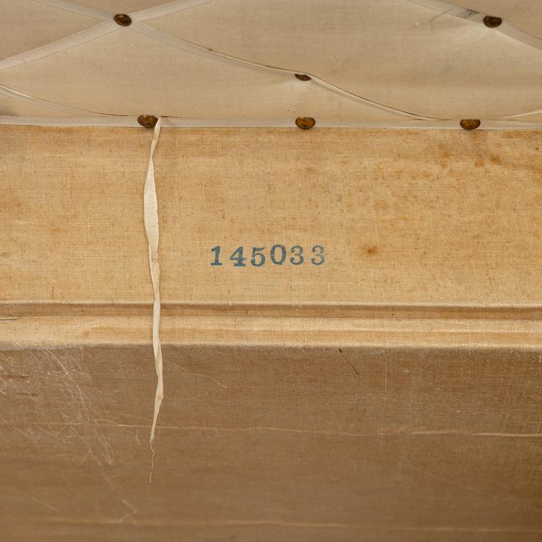Louis Vuitton, a monogram canvas trunk from around year 1900.