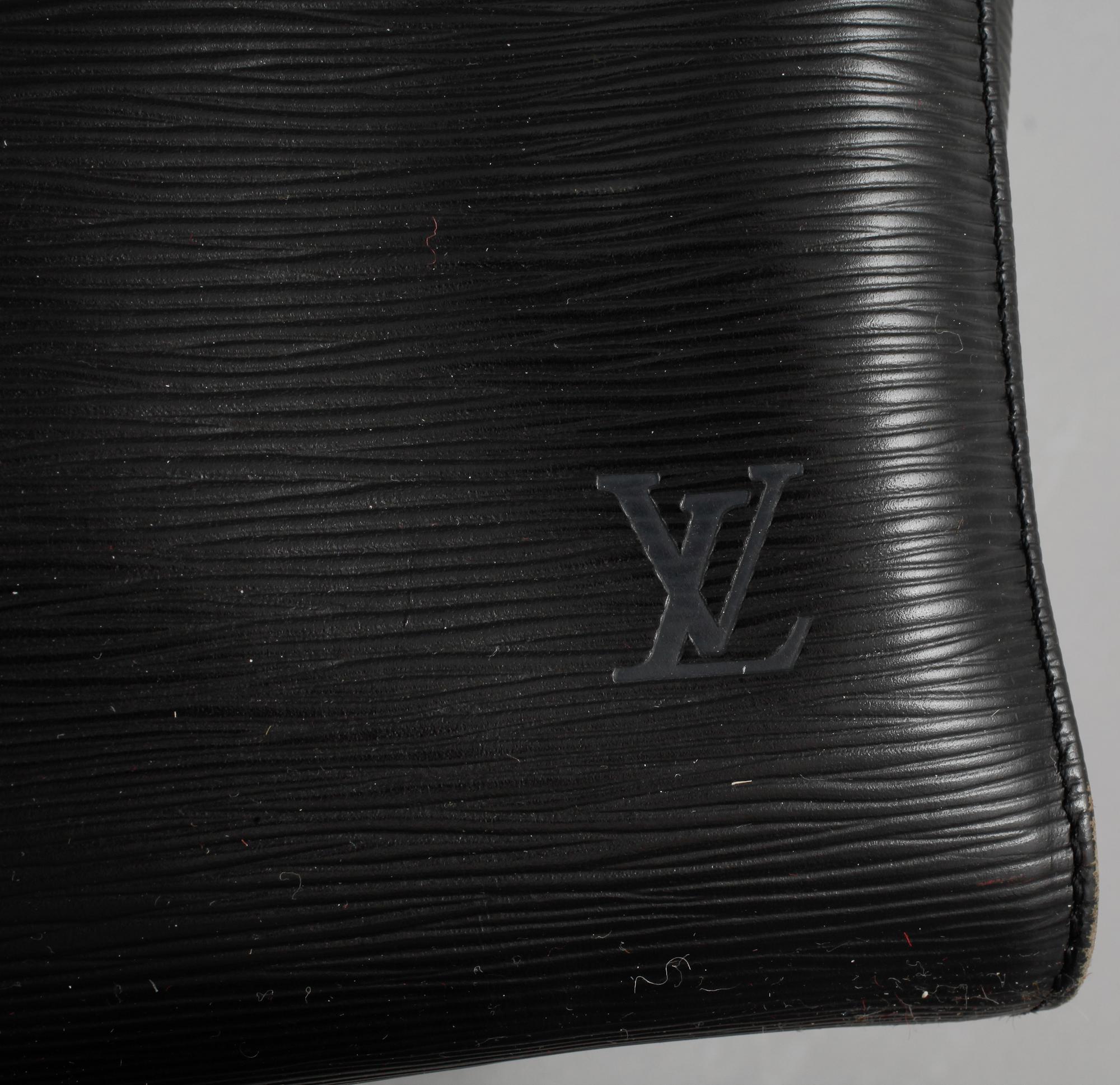 VÄSKA, "Keepall 55 Epi Black", Louis Vuitton,