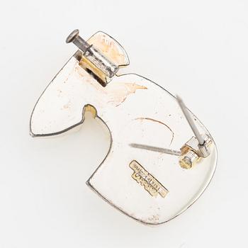 Lapponia, Brooch, sterling silver, designed by Björn Weckström, Finland 1981.
