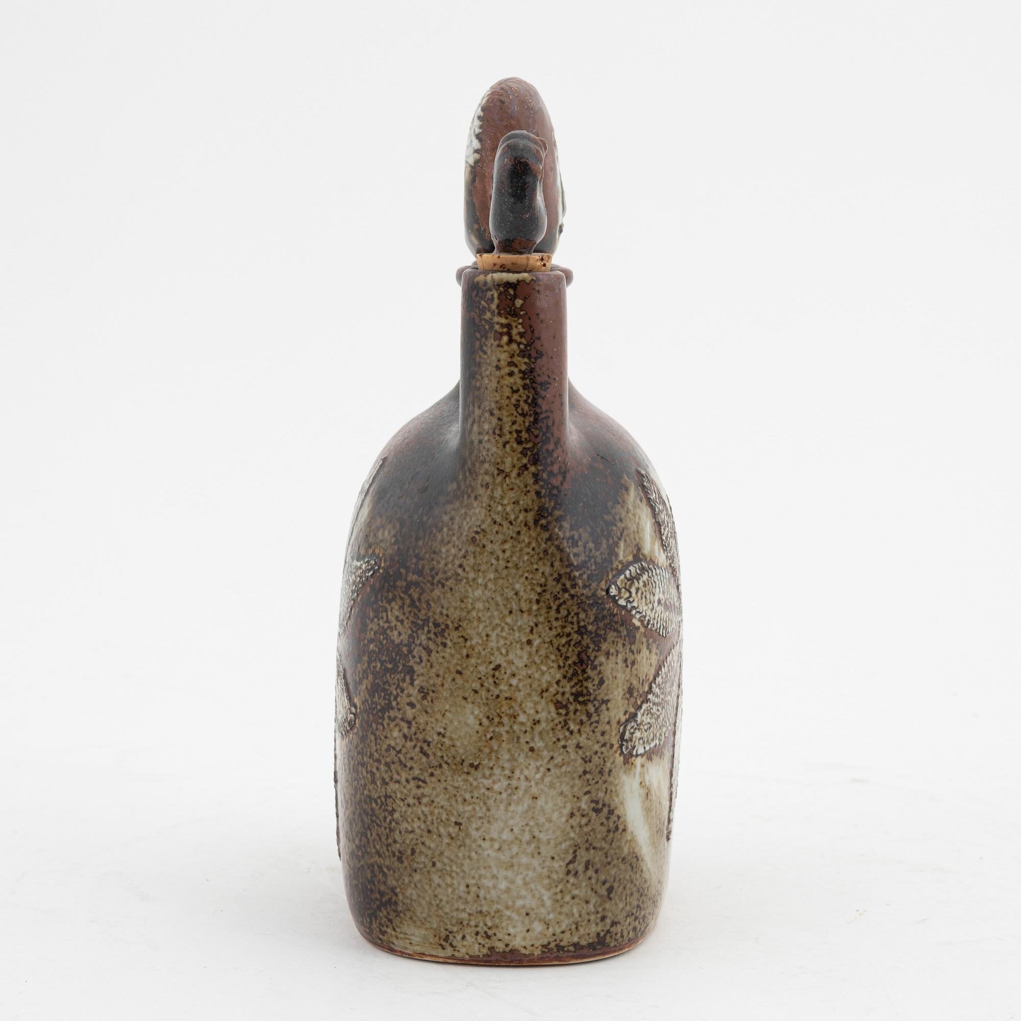 Stig Lindberg, a stoneware bottle, Gustavsberg Studio, signed.